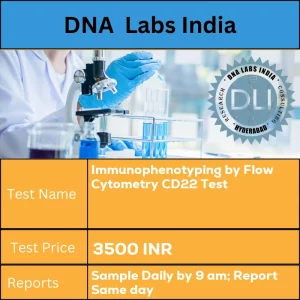 Immunophenotyping by Flow Cytometry CD22 Test cost 3 mL (2 mL min.) whole blood in 1 Lavender Top (EDTA) tube  AND 3 mL (2 mL min.) whole blood in 1 Green Top (Sodium Heparin) tube OR 2 mL (1 mL min.) Bone marrow in 1 Green Top (Sodium heparin) tube. Ship immediately at 18u0192??22?u00f8C. DO NOT REFRIGERATE OR FREEZE. Specify time