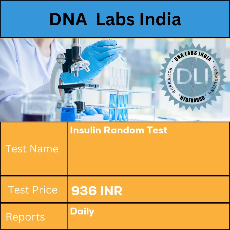 Insulin Random Test cost 2 mL (1 mL min.) serum from 1 SST. Ship refrigerated or frozen. INR in India