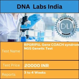 RPGRIP1L Gene COACH syndrome NGS Genetic Test cost Blood or Extracted DNA or One drop Blood on FTA Card o INR in India