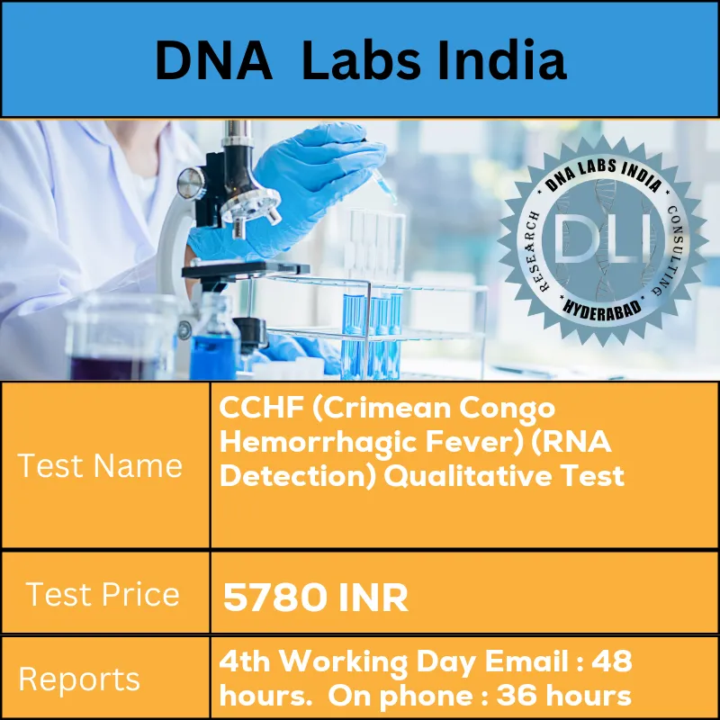 CCHF (Crimean Congo Hemorrhagic Fever) (RNA Detection) Qualitative Test cost Whole Blood