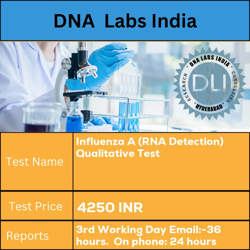 Influenza A (RNA Detection) Qualitative Test cost Deep nostrils (nasal swab)