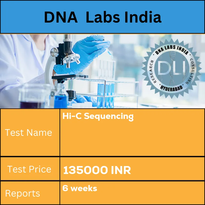 Hi-C Sequencing cost Extracted DNA INR in India