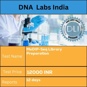 MeDIP-Seq Library Preparation cost Extracted DNA INR in India