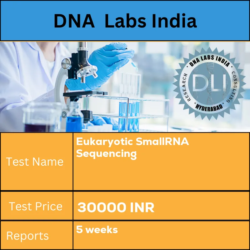 Eukaryotic SmallRNA Sequencing cost Extracted DNA INR in India